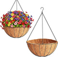 ZeeDix 2 Pack 18 Inch Large Hanging Baskets by ZeeDix