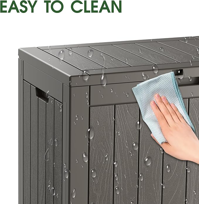 Outdoor Storage Box, Resin Deck Boxes Indoor and outdoor, Waterproof Storage - Image 6