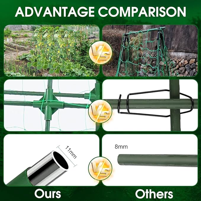 Garden Trellis for Climbing Plants Outdoor, Cucumber Trellis for Raised Bed - Image 5
