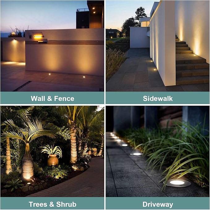 Gardencoin Low Voltage Landscape LED Well Lights, 12V in Ground Lights Outdoor - Image 7