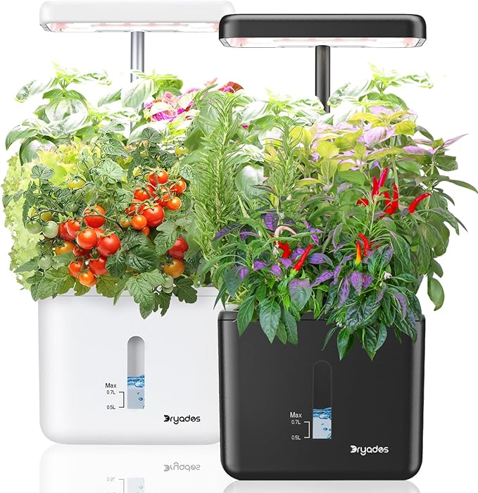 2 PACK Plant Pots Indoor Garden Planter Growing Systems Small Smart Soil by Dryades