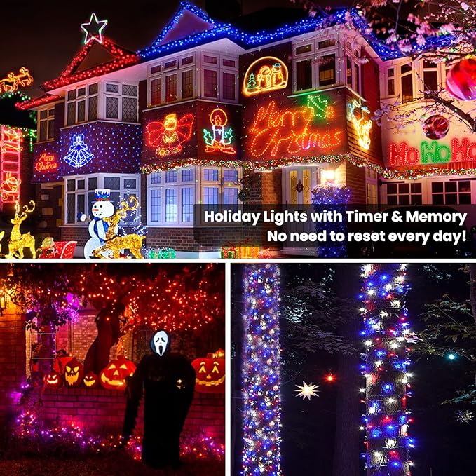 Brizled RGB Christmas Lights, 164ft 500 LED Color Changing String Lights - Image 9