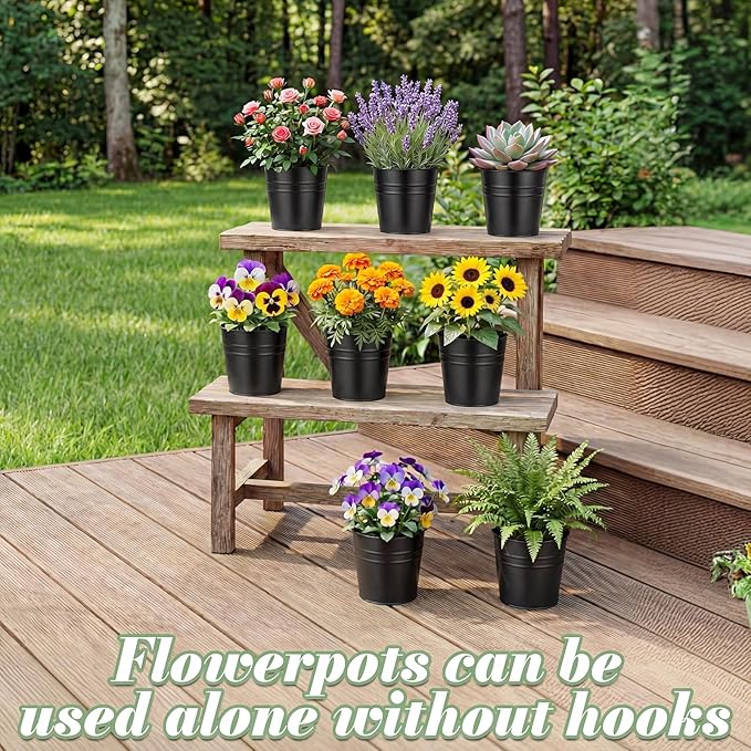 HowRU Hanging Flower Pots, Railing Planter Box - Image 5