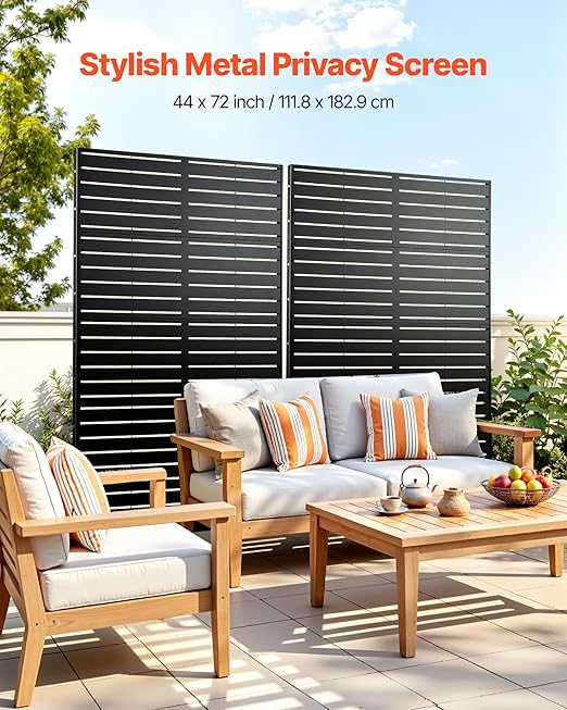 VEVOR Metal Privacy Screen, Garden Divider Panel - Image 2