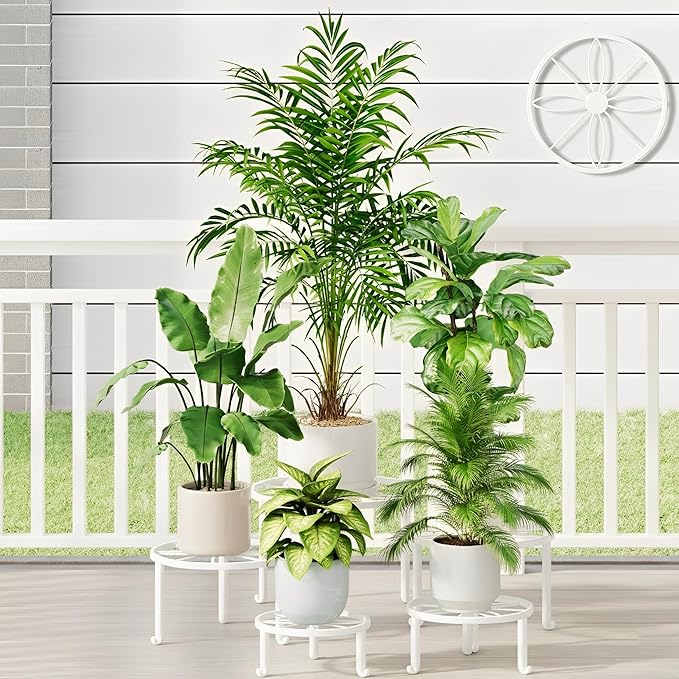 5 Pack Heavy Duty Metal Stand Decorates Multiple Plants by Unknown