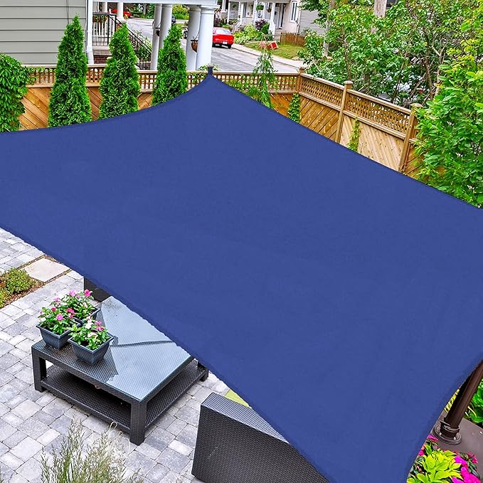 AsterOutdoor Sun Shade Sail Rectangle 16' x 20' UV Block Canopy by AsterOutdoor