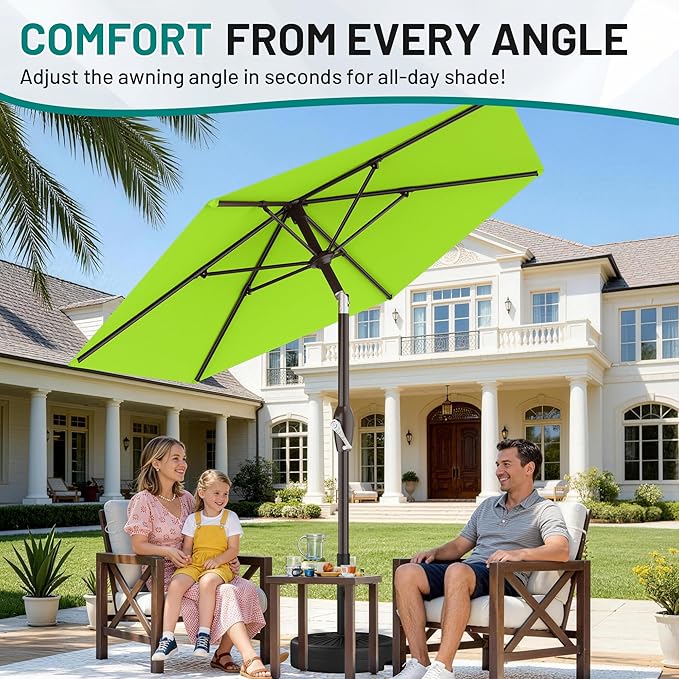 AreShark 7.5FT Patio Umbrella Table Market Umbrella - Image 7