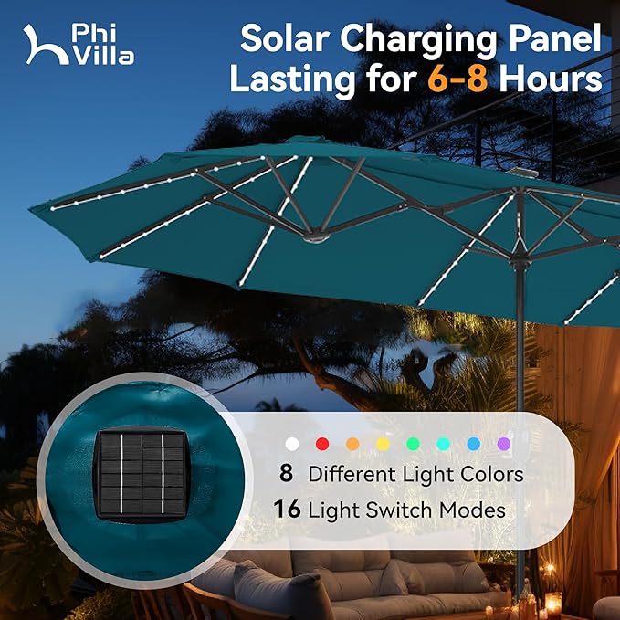 PHI VILLA 13ft Patio Umbrella - Image 2