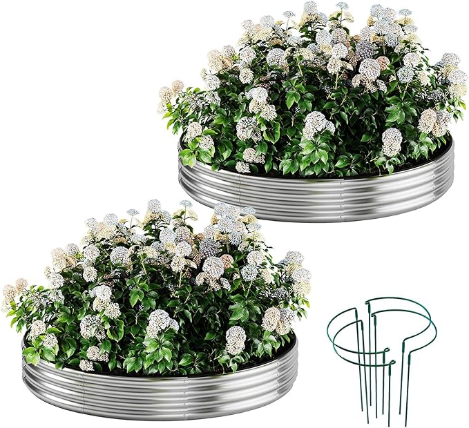 Galvanized Metal Planter Raised Garden Bed Kit by ZFHgarden