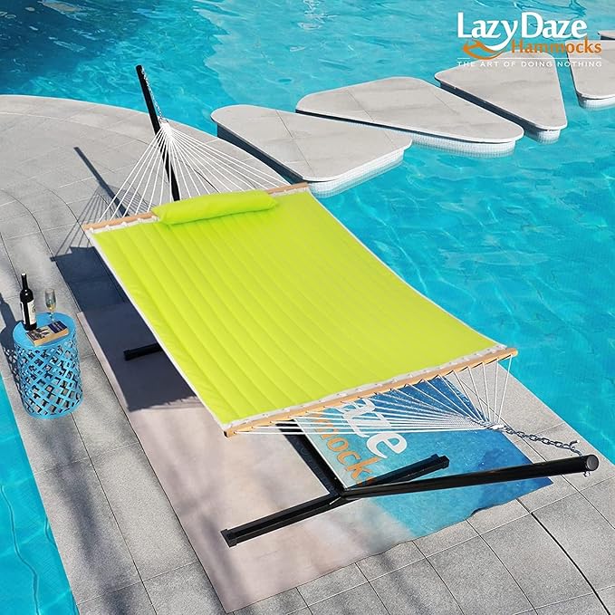 Lazy Daze Hammocks 12 FT Double Quilted Fabric Hammock - Image 7