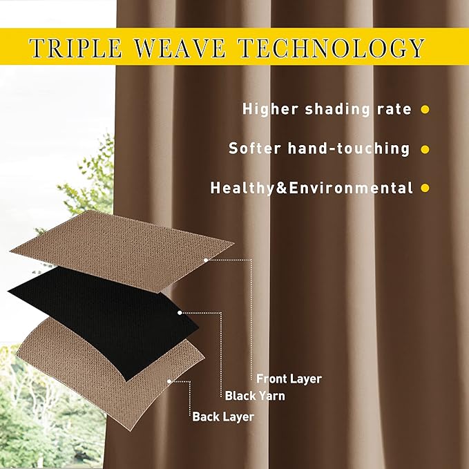 NICETOWN 2 Panels Outdoor Curtains - Image 7