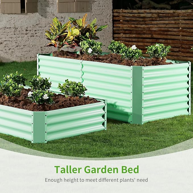 Land Guard 6×3×2ft Galvanized Raised Garden Bed, Planter Boxes Outdoor - Image 7
