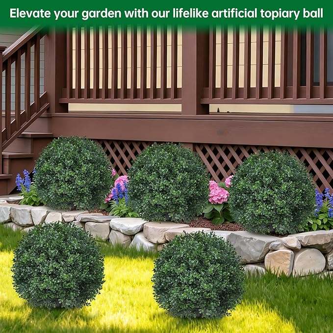 Artificial Boxwood Topiary Trees - Image 5