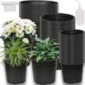 72-Pack 2/2.5/3 Gallon Flexible Plastic Plant Pots, Thickened Soft Seed by Niiiice