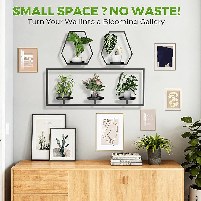 Wall Planters for Indoor Plants, Plant Frames Wall Decor Living Room Plant - Image 4
