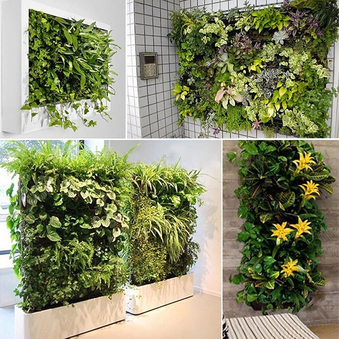 Ogrmar 64 Pockets Vertical Wall Garden Planter Plant Grow Bag - Image 4