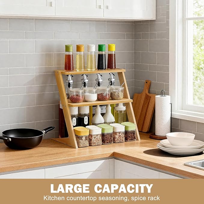3 Tier Table Top Countertop Small Plant Stand - Image 4