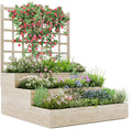 3-Tier Elevated Garden Planter, Wooden Vertical Raised Bed by GarveeTech