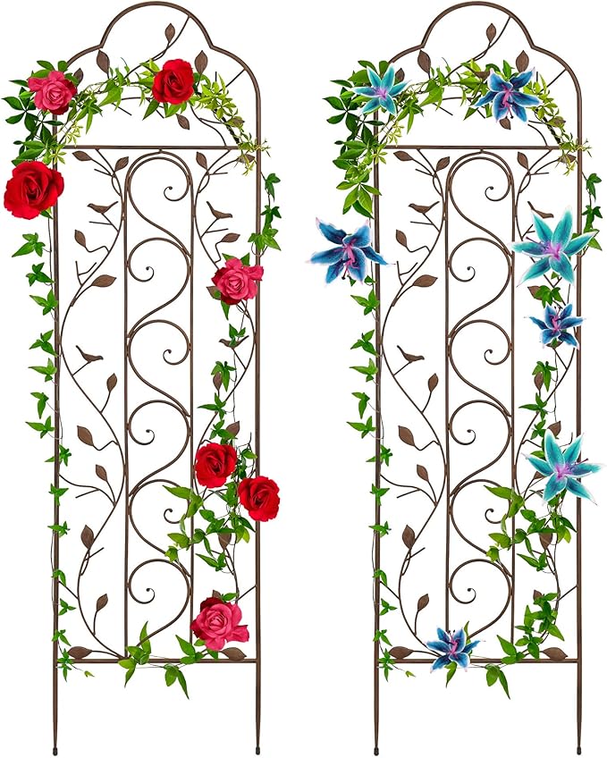 Best Choice Products Set of 2 60x15-inch Iron Arched Garden Trellis w/Branches by BestChoiceProducts