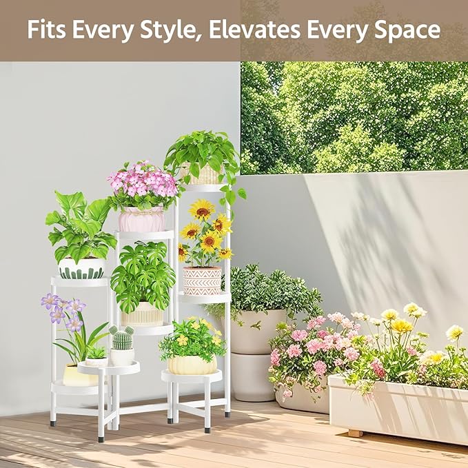 LASZOLA 8 Tiered Folding Plant Stand Indoor - Image 7