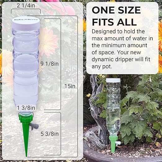 Self Watering Planter Insert Drip Spike High Capacity 20oz BabaBerry Dynamic - Image 7