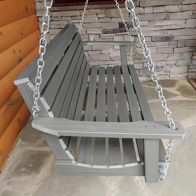 Highwood Weatherly Porch Swing, 4 Feet, Coastal Teak - Image 3