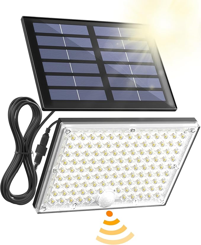 SUPERDANNY Solar Motion Sensor Outdoor Flood Lights by SUPERDANNY