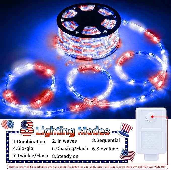 200ft LED Rope Lights Outdoor, 1440 LED Flexible Tube Lights - Image 4