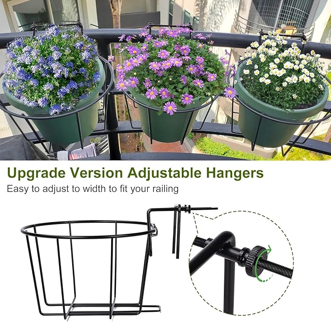 TQVAI 10 Inch Railing Planter - Image 4