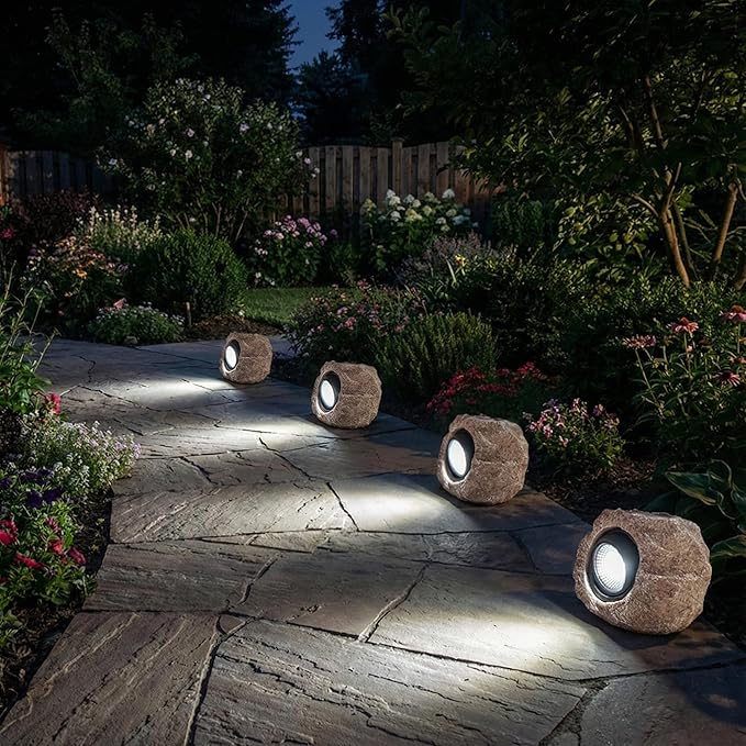 Solar Rock Lights Outdoor Garden Waterproof - Image 5