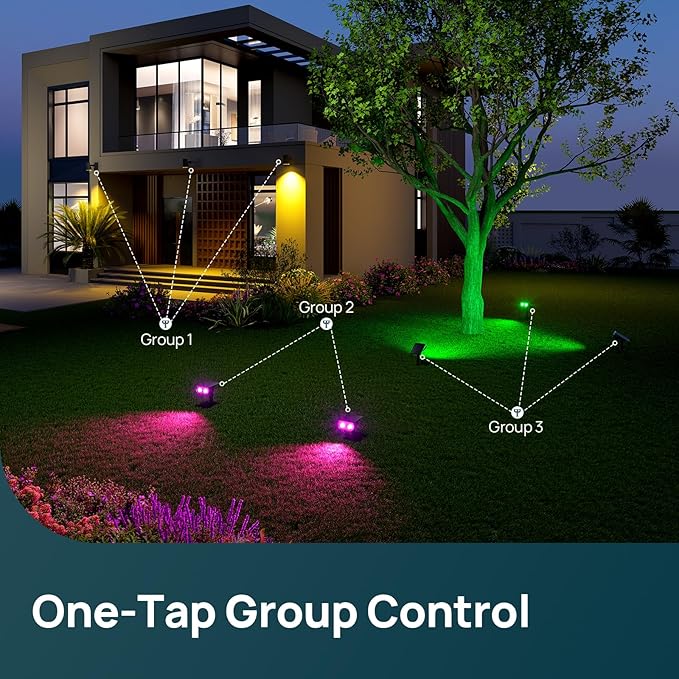 Linkind Smart Solar Spot Lights Outdoor SL5C, Solar Lights Outdoor Spotlight - Image 8