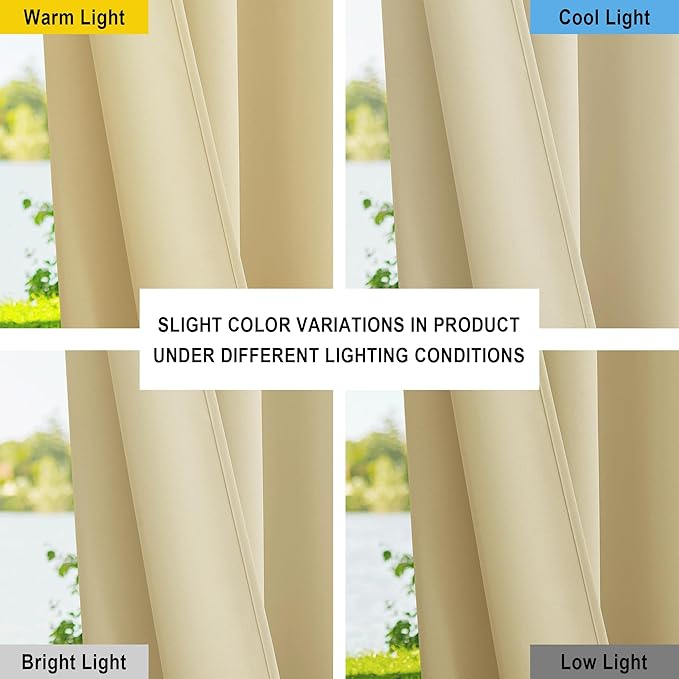 NICETOWN Extra Wide Outdoor Curtains - Image 5