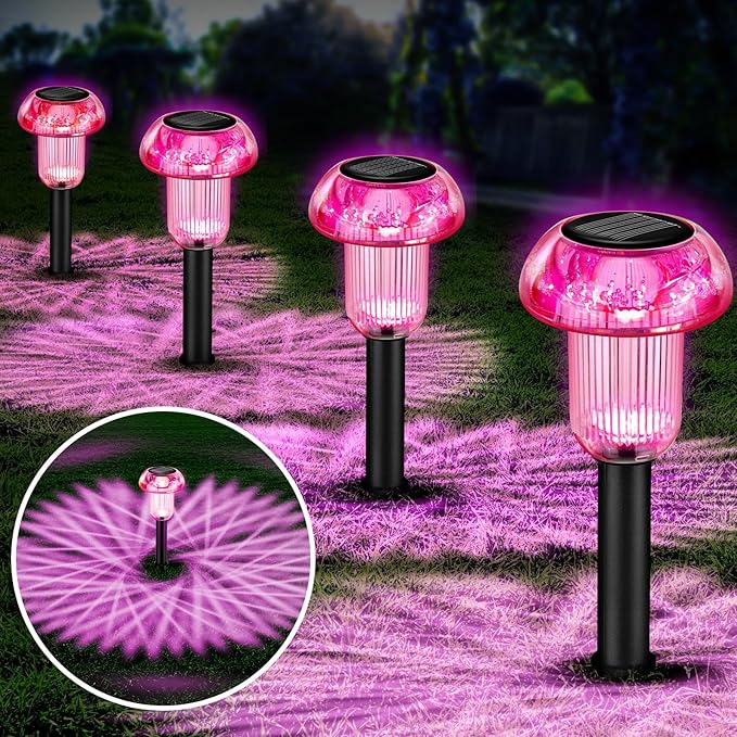 Easter Solar Pathway Lights Outdoor Decorative 4 Pack, Valentines Day Halloween - Image 8