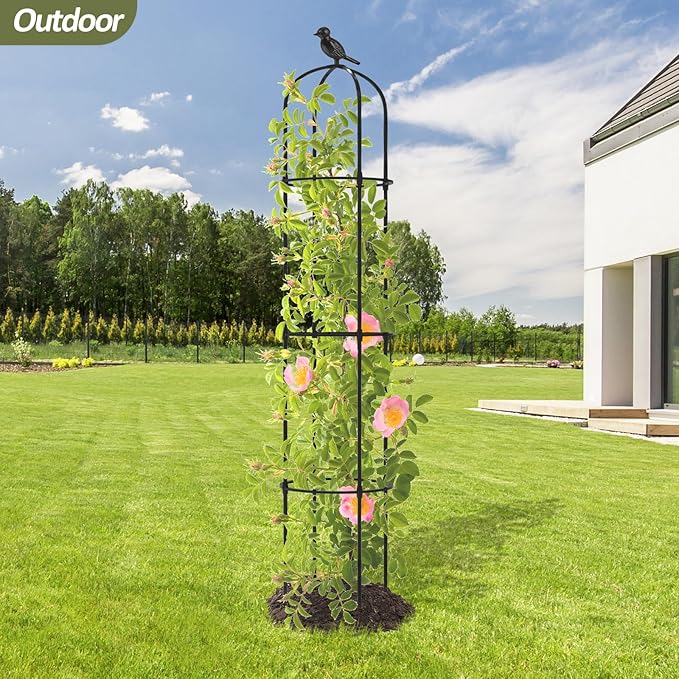 Garden Obelisk Trellis for Climbing Plants Outdoor - Image 5
