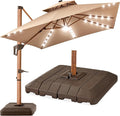 Best Choice Products 10ft Square Cantilever Patio Umbrella w/Base Included by BestChoiceProducts