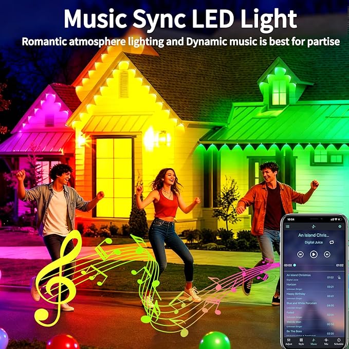 100FT Permanent Outdoor Lights Waterproof Smart LED RGB Light - Image 3