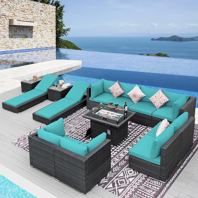 NICESOUL 13 Piece Outdoor Furniture by NICESOUL