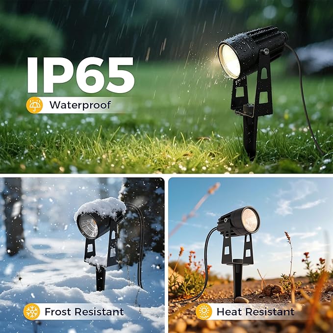 L LOHAS LED Dusk to Dawn Low Voltage Landscape Lighting, 3000K Warm White - Image 4
