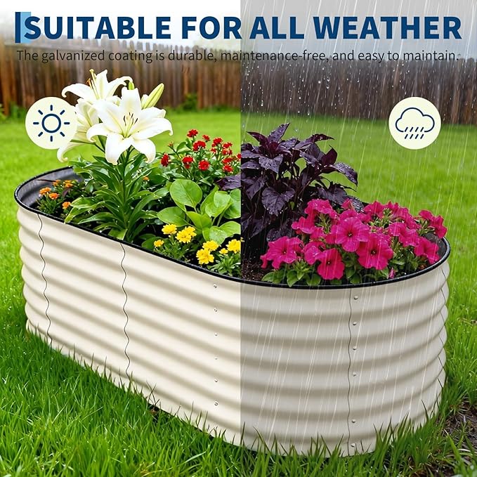 Garvee 2 Pack Galvanized Raised Garden Beds - Image 6