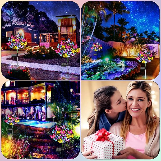 Solar Garden Lights Solar Lights Outdoor Waterproof Solar Lights 4 Pack - Image 5