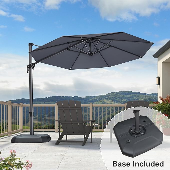 PURPLE LEAF 10 Feet Patio Umbrella - Image 2