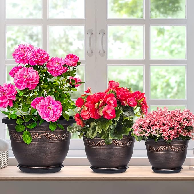 Plastic-Plant-Flower-Planters-12 Inch - Image 7