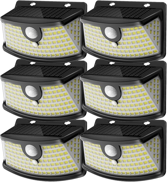 Aootek New Solar Motion Sensor Lights 120 LEDs by Lightupeveryconer