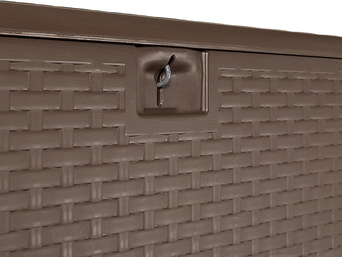 Amazon Basics Outdoor Storage Deck Box, Weather-Resistant, 99 Gallon, - Image 6