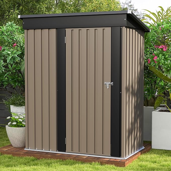 Patiowell 5x3 FT Outdoor Storage Shed, Tool Shed by Patiowell
