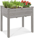 Best Choice Products 34x18x30in Raised Garden Bed, Elevated Wood Planter Box by BestChoiceProducts