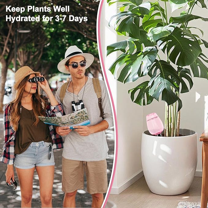 4 Pcs Plant Watering Globes Self Watering Planter Insert Plants Top Fill Water - Image 4