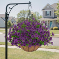 Artificial Faux Hanging Plants Flowers Basket by Tiabean