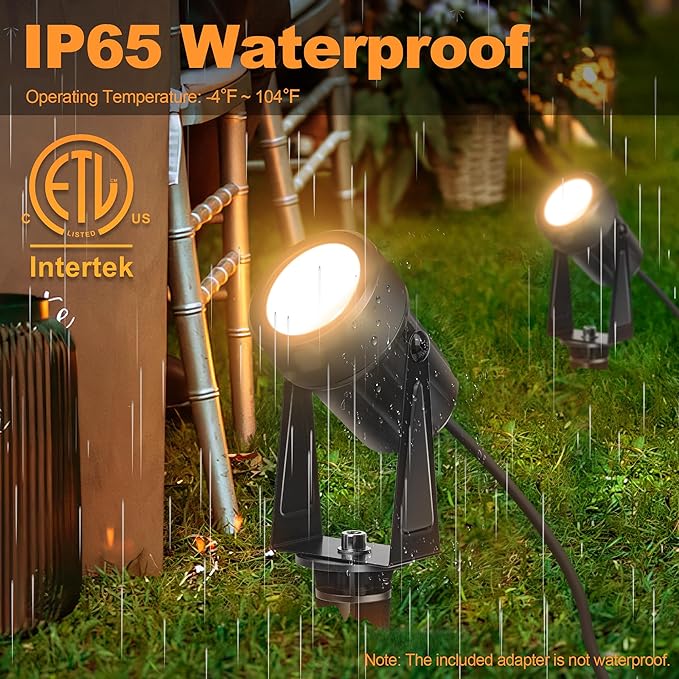 85.3FT LED Outdoor Landscape Spot Light Low Voltage, 24W Wired Uplight - Image 4
