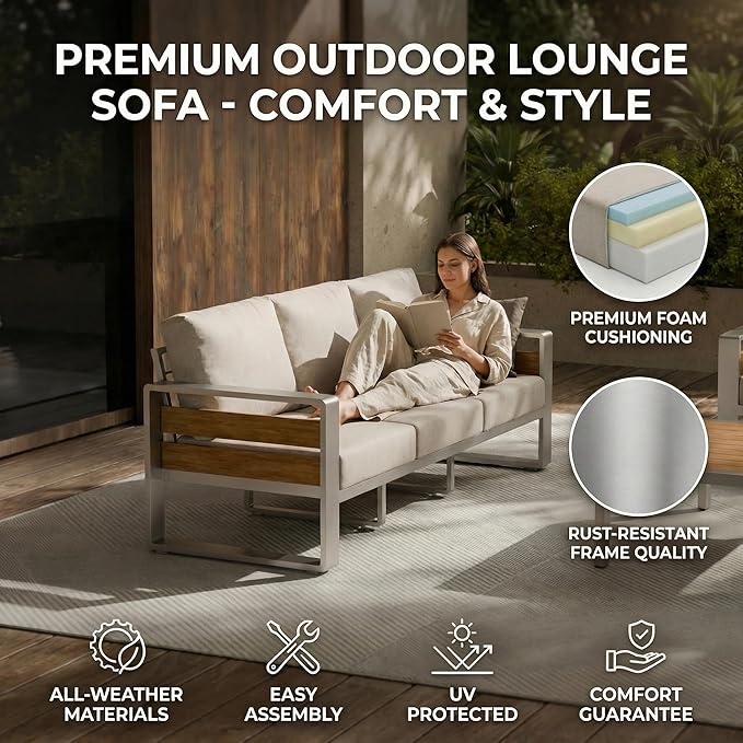 ZANDOR Aluminum Outdoor Patio Furniture - Image 5